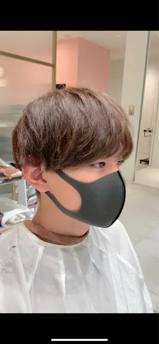 カラー メンズ 韓国ヘア/レイヤー/ 顔まわり/りょーとのヘアスタイル