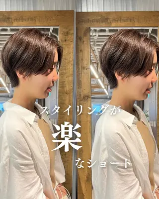 ショート 鳥越 一希のヘアスタイル