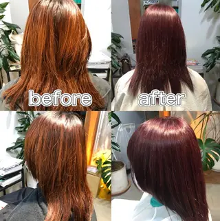 ロング カラー メルクヘアー 中澤のヘアスタイル