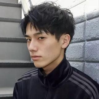 ショート カラー パーマ メンズ 朝楽メンズパーマ 🥇メンズカット吉田のヘアスタイル