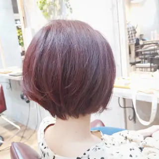 ショート カラー パーマ ヘアアレンジ 6月オープン♪豊見城 Lodattu✁清水のヘアスタイル