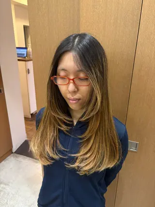 ロング 寺本 心のヘアスタイル