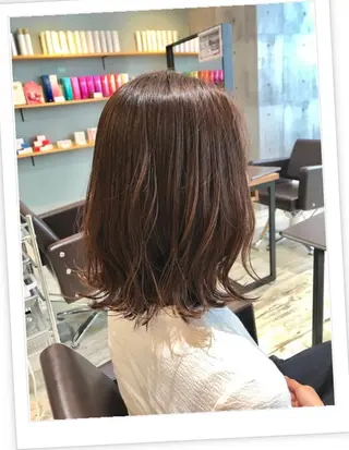 ミディアム カラー パーマ ヘアアレンジ メンズ キッズ ネイル マツエク・マツパ EnBlesS西宮 マンツーマン神道有基のヘアスタイル