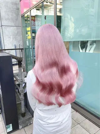 ロング カラー ヘアアレンジ 🩶【推しハイトーン 】yuzu🩶のヘアスタイル
