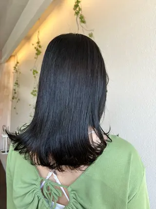 ミディアム カラー 髪質改善／透明感 NAKAIEのヘアスタイル