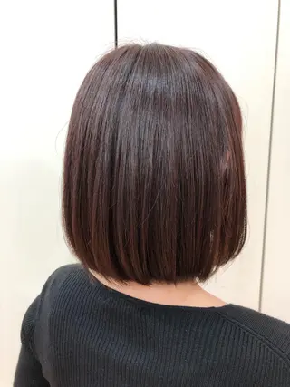 ミディアム カラー 韓国風カット osugiのヘアスタイル