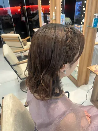 ショート ヘアアレンジ 暖色カラー💖/ アレンジ🎀/YUIのヘアスタイル