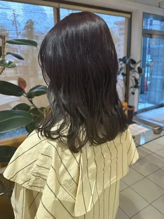 ミディアム カラー ナナカ/似合わせ/透 明感名駅美女創り職人のヘアスタイル
