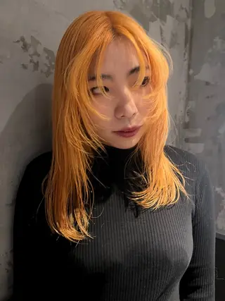 セミロング カラー 田中 里奈のヘアスタイル