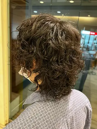 パーマ メンズ Ore🫧タナカマヤ /柔らかい質感カラーのヘアスタイル