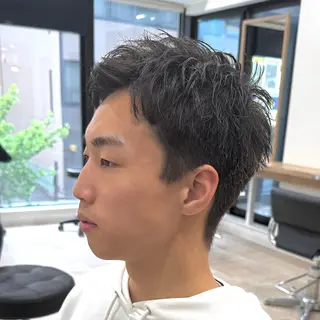 ショート メンズ 🌊毛流れ特化/ 波巻き/翔平🌊のヘアスタイル
