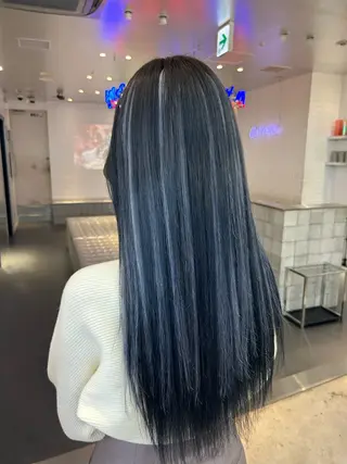 セミロング MiRI💜地毛級 エクステ✖似合わせ技のヘアスタイル