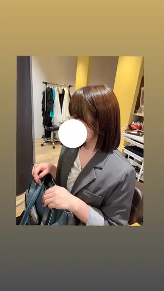 カラー 三浦 吏恵のヘアスタイル