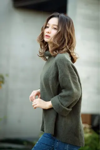 ミディアム 林 瑞起のヘアスタイル