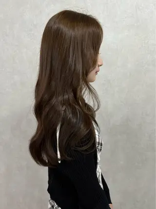 ロング カラー 盛れる顔まわり✨🎀 レイヤー別所好葉のヘアスタイル