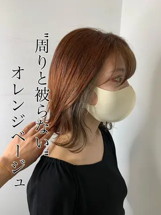 ミディアム 縮毛矯正/髪質改善/ HARUのヘアスタイル