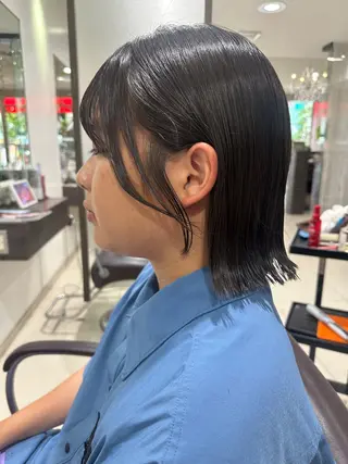 メンズ レイヤー 艶々カラーのヘアスタイル