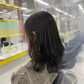 セミロング カラー ヘアアレンジ mai🍑暖色カラー /レイヤー💖のヘアスタイル