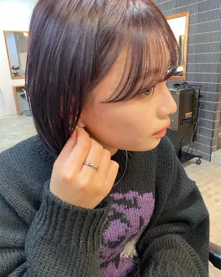 ミディアム カラー 砂原 ひよりのヘアスタイル