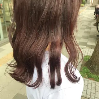 セミロング カラー 🍒暖色カラー /やぎふうか🍒のヘアスタイル