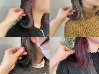 カラー ❤️ショートカット ・顔周りカット❤️のヘアスタイル