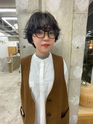 ショート パーマ 垢抜けボブ/SAHO /OAK溝の口のヘアスタイル