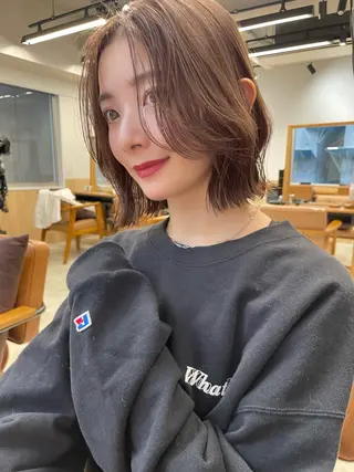 ミディアム ボブ特化美容師 🌈うめつたいがのヘアスタイル