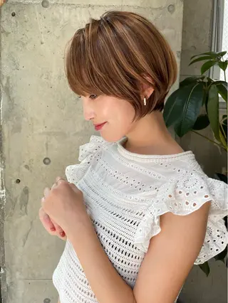 ショート SIGN店長中村 レイヤーカット募集のヘアスタイル