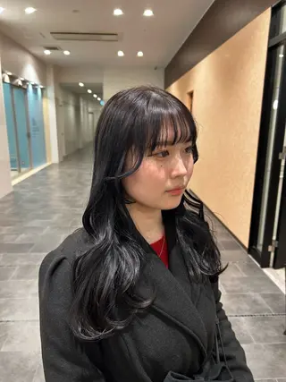 セミロング 梅田美容室/ ウルフカットのヘアスタイル