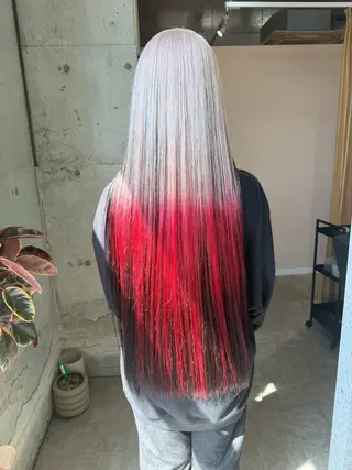 ロング カラー lani hair salon所属・SHOTO ハイトー ン/ブロンドカラーのヘアスタイル