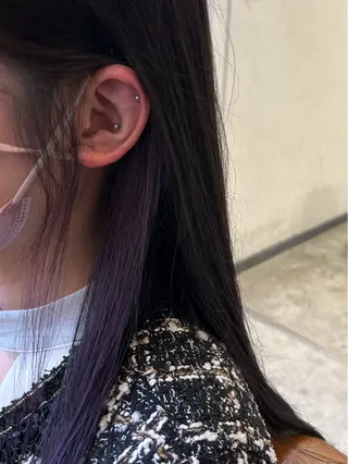 ロング カラー コヤナギ ラムのヘアスタイル