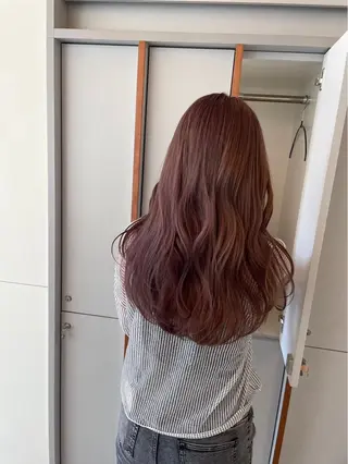 ロング カラー オリーブカラー/ レイヤー/ ローレンのヘアスタイル