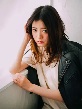 ロング パーマ ヘアアレンジ 【公式】amble luxe池袋東口🩷のヘアスタイル