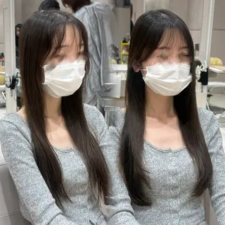 ロング 内田 志乃のヘアスタイル