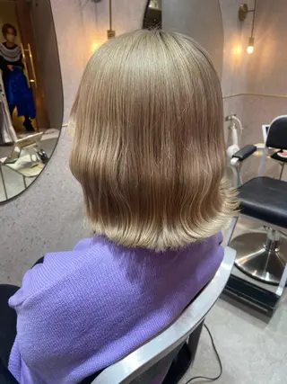 ミディアム カラー 新宿/韓国ヘア 中明度カラー/かやのヘアスタイル