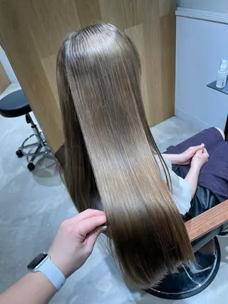 ロング カラー レイヤー/ハッシュ 渋谷/サッタのヘアスタイル