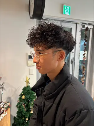 パーマ メンズ 無料モデル募集/ボブ /レイヤー/Rinのヘアスタイル