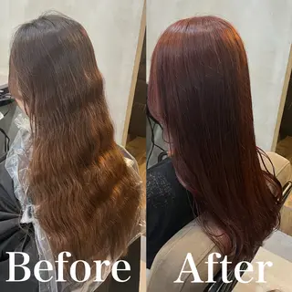 ロング カラー RIYA❤︎ Aujuaソムリエのヘアスタイル