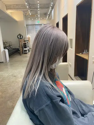 セミロング カラー 入江 允のヘアスタイル
