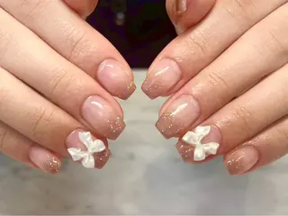ネイル 🫧ちゅるん/韓国 Ayano𓈒🎀のネイルデザイン