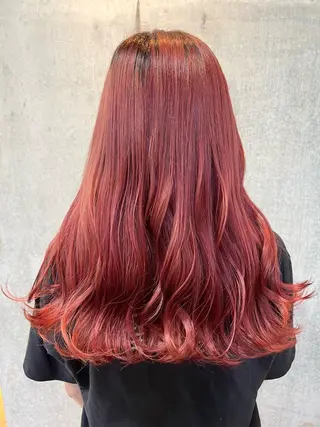 ロング カラー mana .のヘアスタイル