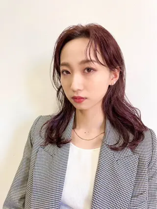 ミディアム カラー 坂本 大晟のヘアスタイル