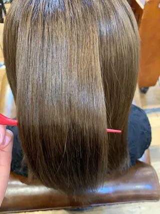 セミロング 銀 座のヘアスタイル