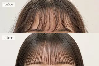 パーマ セミロング あかり/ 艶カラー/メンズのヘアスタイル