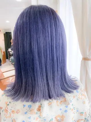 ミディアム カラー BOX mico.のヘアスタイル