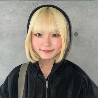 ミディアム カラー トレンドカラー🥣／ ヘアアレンジ✩.*˚のヘアスタイル