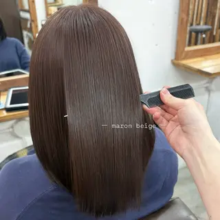 セミロング カラー Ricca所属・Hina🧵/恵比寿 中目黒/透明感カラーのヘアスタイル