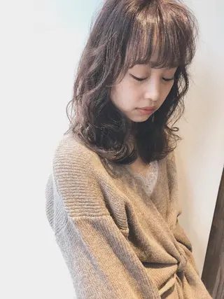 セミロング Hair make genie所属・シノヅカ ケンゾーのヘアスタイル