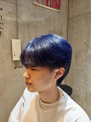 ショート カラー メンズ 🌊インナーカラー 🐬櫻井海星のヘアスタイル