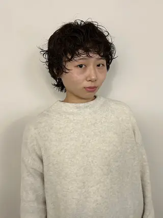ショート aika/パーマ/ ショート/伏見のヘアスタイル